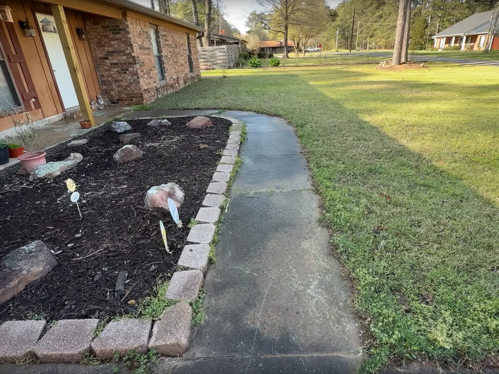 Before pressure washing